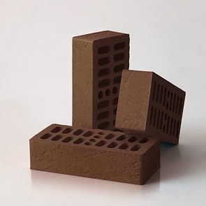 Кирпич пустотелый «Тёмный шоколад» фактурный 1 НФ | 250х120х65 | М150 | Клим Клинкер